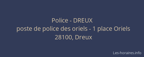 Police - DREUX