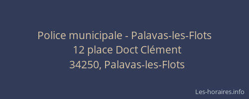 Police municipale - Palavas-les-Flots