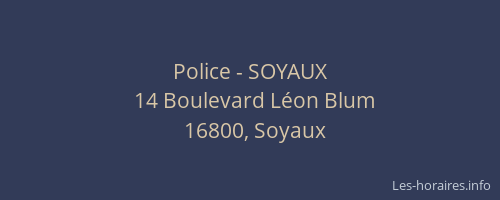 Police - SOYAUX
