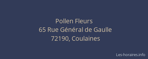 Pollen Fleurs