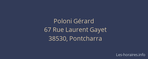 Poloni Gérard