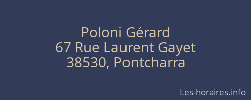 Poloni Gérard