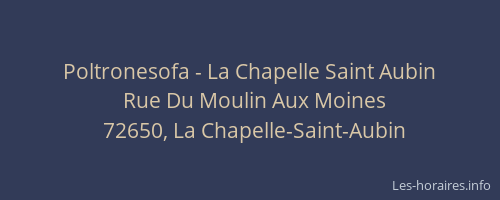 Poltronesofa - La Chapelle Saint Aubin