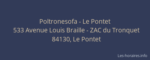 Poltronesofa - Le Pontet