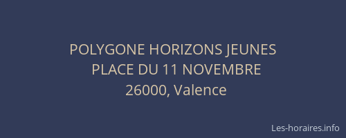 POLYGONE HORIZONS JEUNES