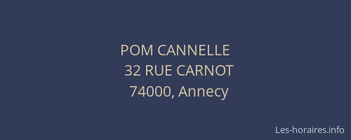 POM CANNELLE
