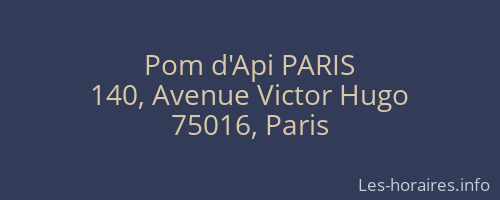 Pom d'Api PARIS