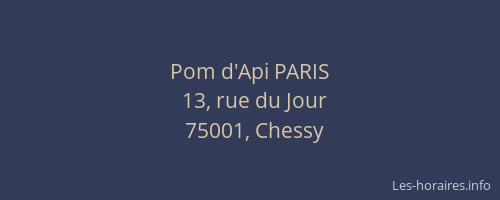 Pom d'Api PARIS