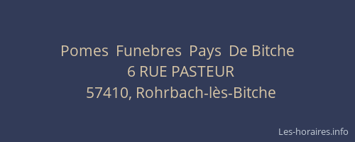 Pomes  Funebres  Pays  De Bitche