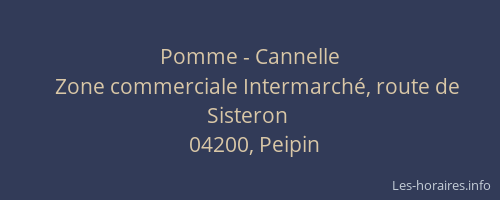 Pomme - Cannelle
