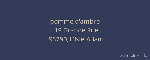 pomme d'ambre