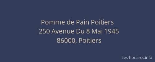 Pomme de Pain Poitiers