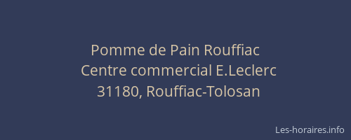 Pomme de Pain Rouffiac