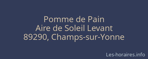 Pomme de Pain
