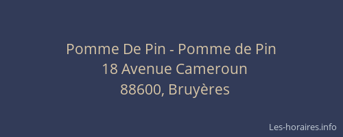 Pomme De Pin - Pomme de Pin