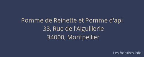 Pomme de Reinette et Pomme d'api