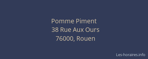 Pomme Piment