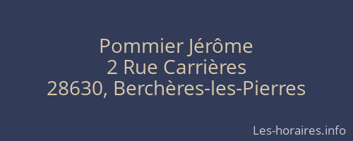 Pommier Jérôme