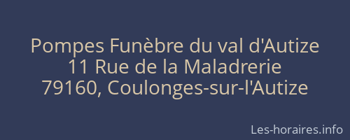 Pompes Funèbre du val d'Autize