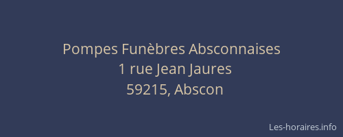 Pompes Funèbres Absconnaises