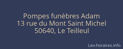 Pompes funèbres Adam