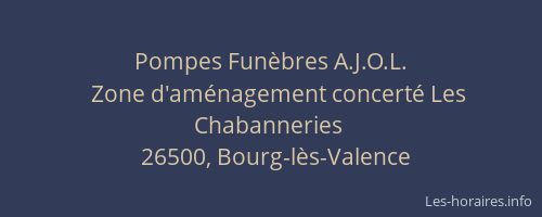 Pompes Funèbres A.J.O.L.
