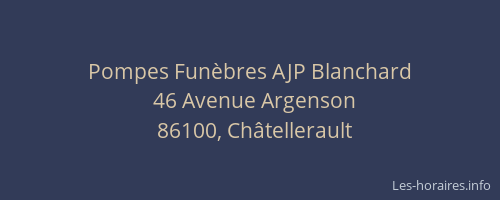 Pompes Funèbres AJP Blanchard