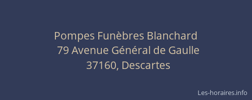 Pompes Funèbres Blanchard