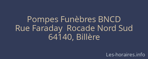 Pompes Funèbres BNCD
