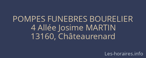 POMPES FUNEBRES BOURELIER