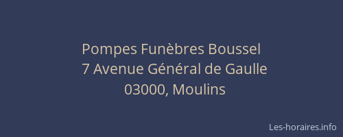 Pompes Funèbres Boussel