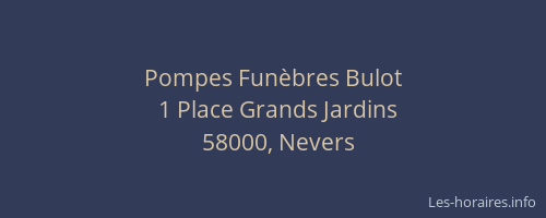Pompes Funèbres Bulot