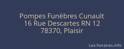 Pompes Funèbres Cunault