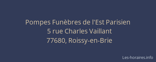 Pompes Funèbres de l'Est Parisien