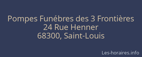 Pompes Funébres des 3 Frontières