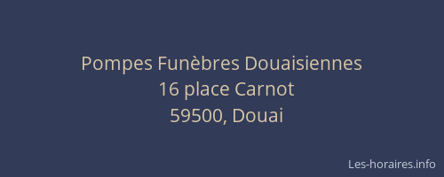 Pompes Funèbres Douaisiennes