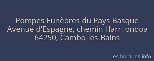 Pompes Funèbres du Pays Basque