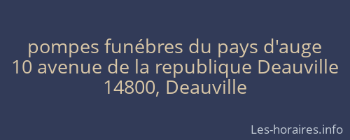 pompes funébres du pays d'auge