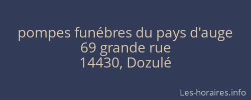 pompes funébres du pays d'auge