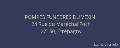 POMPES FUNEBRES DU VEXIN