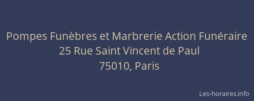 Pompes Funèbres et Marbrerie Action Funéraire