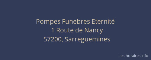 Pompes Funebres Eternit&eacute;