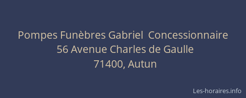 Pompes Funèbres Gabriel  Concessionnaire