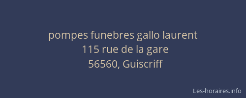 pompes funebres gallo laurent