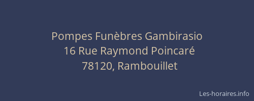 Pompes Funèbres Gambirasio