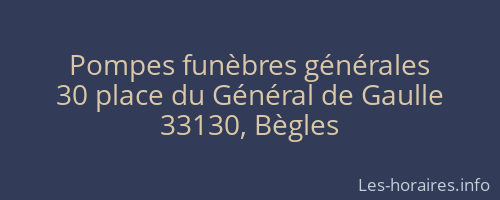 Pompes funèbres générales