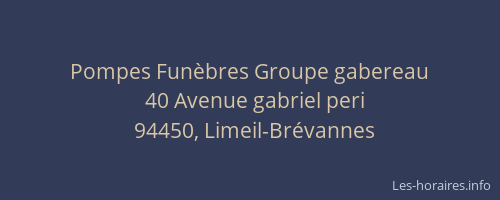 Pompes Funèbres Groupe gabereau