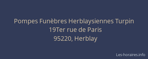 Pompes Funèbres Herblaysiennes Turpin