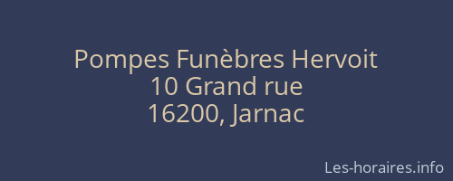 Pompes Funèbres Hervoit