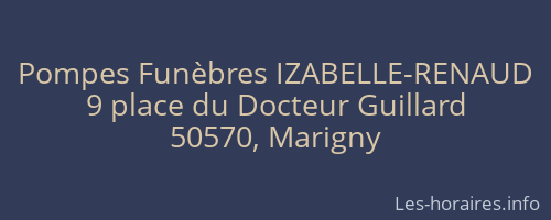 Pompes Funèbres IZABELLE-RENAUD